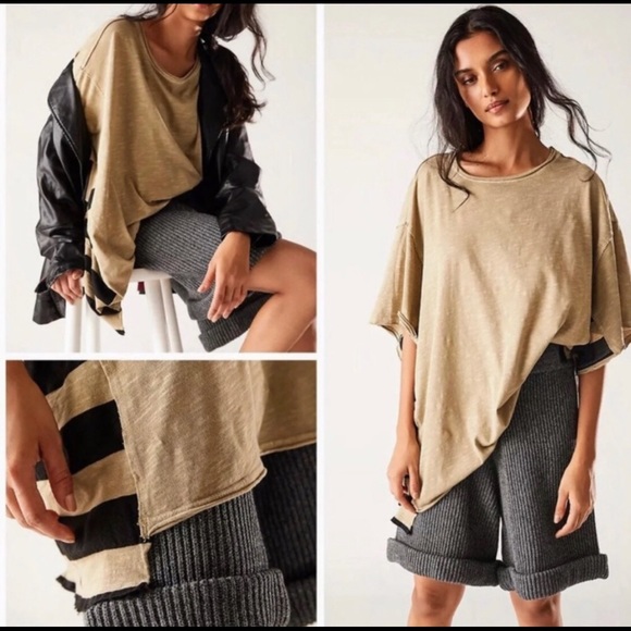 Free People, GENIUS TEE, SMALL, VERY OVERSIZED FIT! Last One! Brand NEW! - Picture 5 of 13